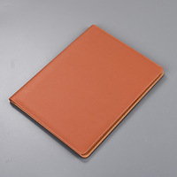 Porte-documents en cuir PU personnalisé A4/A5 avec bloc-notes, porte-stylo, plastification UV et impression de logo en relief numérique