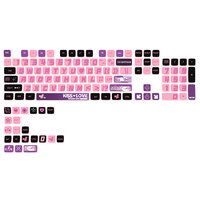 Capuchons de touches de clavier mécanique translucides à quatre faces, personnalisables, 125 touches, thème imprimé CS, très vendus, fabriqués en PBT durable