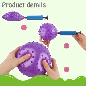 ลูกบอลนวดหลายแบบ หลายสี วัสดุ PVC ลูกบอลเป่าลม ราคาถูก ขนาด 8 ซม. ถึง 25 ซม. - Product Image 6