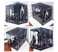 MATX Desktop Chassis met zijpaneel van gehard glas, compact ontwerp, Mini-ITX gaming computerkasten & -towers
