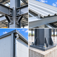 Entrepôt en acier robuste pour stockage industriel, bâtiment préfabriqué PEB, solution d'usine personnalisée