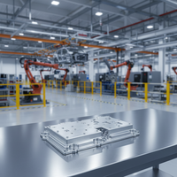 Carcasa de Aluminio 6061 6063 Fresada por CNC de 5 Ejes, Cavidad Mecanizada con Precisión para Equipos Electrónicos Industriales