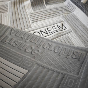 Diseño de textura de tela de colchón Jacquard de punto-Tela de cama de doble cara - Product Image 3