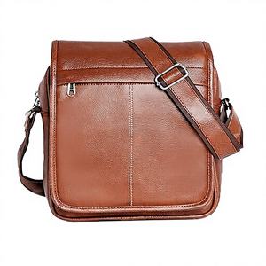 Elegante Bolso Bandolera de Cuero Genuino con Cierre Geométrico, para Mujer, Viajes, Oficina, Negocios, con Cadenas y Botones, Resistente - Product Image 3