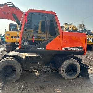 Excavadora de Ruedas Usada DOOSAN DX140W de 14 Toneladas, Diseño Original Coreano de Alta Calidad, Excavadora de Ruedas Coreana DX140 140W 150W - Product Image 6