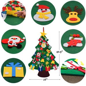 Handcrafted Fabric Cone <b>Christmas</b> Trees <b>Boho</b> Rustic Mantel & Tabletop <b>Decor</b> Soft Textured Holiday Ornaments - Product Image 2
