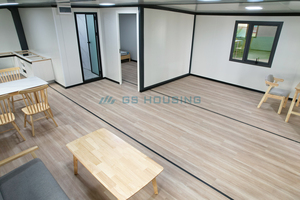 บ้านคอนเทนเนอร์สำเร็จรูปขนาด 30 ฟุต แบบขยายได้ ปรับแต่งได้สำหรับใช้งานกลางแจ้ง พร้อมแผงไม้แซนวิช 3 ห้องนอน บ้านพับเก็บได้แบบพกพา - Product Image 4