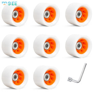 SeeMore 8 pièces intérieur extérieur Quad roues de patin à roulettes pour Roller Derby patinage de <span class=keywords><strong>vitesse</strong></span> 58*32/39mm 82A roues de ligne de remplacement - Product Image 2