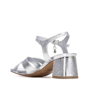 Sandalias de Tacón para Mujer Xti, Color Plateado, Tacón de 6 cm, Talla 36 - Product Image 3