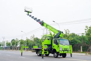 1SUZU 4x4 Off-road Single Cab Aerial Working <b>Platform</b> Boom <b>Truck</b> with 360-Degree Rotating Aluminum Working Bucket <b>Platform</b> - Product Image 4