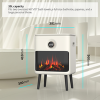 Haute qualité bain LED affichage chaud électrique serviette plus chaud Machine 500W flamme serviette chauffage seau avec minuterie bouton pour Spa