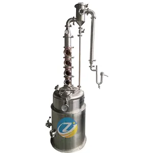 100L moonshine boiler spirit distillery alcohol column distillation apparatus for sale moinho cereais whisky distiller portable