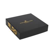 Caja de Regalo Personalizada con Tapa y Base de Cartón Rígido, con Logotipo Dorado, Recubrimiento UV, Laminado Mate y Forro de Esponja para Billar