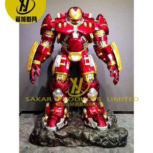 Superventas Superhéroe Estatua de fibra de vidrio Iron Man <span class=keywords><strong>Hulk</strong></span> Buster Figura de acción popular en estilo piramidal con función musical - Product Image 4