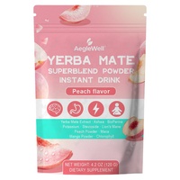 WELLBODY OEM/ODM Super Yerba Mate : Poudre de thé instantané pour l'énergie, la concentration et le soutien intestinal – Pour hommes et femmes