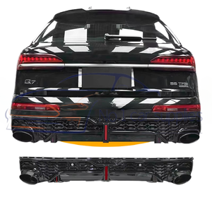 Diffuseur arrière noir <span class=keywords><strong>RSQ7</strong></span> pour pare-chocs Q7 2020 2021 2022 2023 - Product Image 3