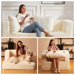 Sofá cama pequeño individual futón sofá cama convertible multifuncional perro sofá cama plegable - Product Image 5