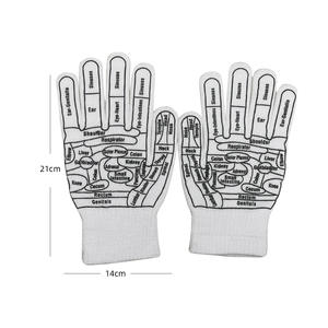 En gros 1 ensemble de gants de réflexologie et d'acupression pour les mains, réutilisables, texturés, pour spa domestique et exfoliation des points - Product Image 6