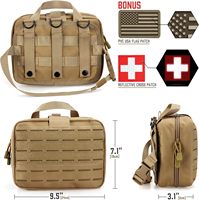 Sac de pochette médical Molle tactique de premiers soins détachable de grande capacité personnalisé à dégagement rapide