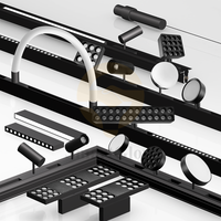 Système d'éclairage sur rail magnétique étroit 15 mm au design moderne, DC48V, intelligent Tuya Zgbee, rail en aluminium pour lampe sur rail magnétique linéaire