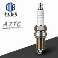 Bougie d'allumage pour moto A7TC ISO9001, filetage 12,7 mm, espacement 0,7 mm, résistante aux hautes températures, pour moteur refroidi par air 125cc 250cc, OEM personnalisé