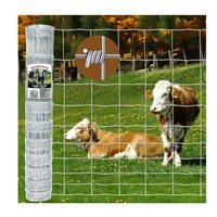 Ventes directes d'usine de maille tissée galvanisée à haute résistance d'immersion à chaud pour le bétail de moutons de ranch de ferme clôturant avec la protection des animaux