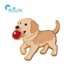 Personalizado lindos animales mascota perro cachorro <span class=keywords><strong>Labrador</strong></span> Retriever Collar sombrero esmalte solapa Pin insignia broche personalizado <span class=keywords><strong>Labrador</strong></span> esmalte Pin - Product Image 2