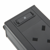 Unité de distribution d'alimentation (PDU) industrielle ignifuge en PC, 12 prises BS, 13A, boîtier métallique, installation verticale, pour centre de données