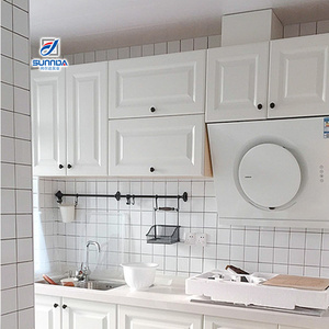 Piastrelle da parete da bagno 150x150mm di alta qualità in ceramica lucida di colore bianco puro - Product Image 3