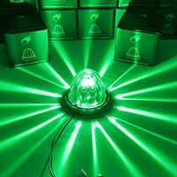 24V 3W Glaslinsen-LED-Wassermelonenleuchte Zweifarbige Blitzlampe für LKW-Anhänger Pickup Seitenmarkierungsleuchten Nachrüstung/Upgrade