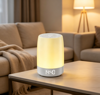 Mesin Suara Putih Kamar Tidur Dalam Ruangan Lampu Ambient RGB Pengoperasian Jarak Jauh via Aplikasi untuk Speaker Penghitung Waktu Mundur Jam Digital