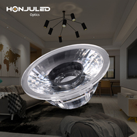 Objectif optique asphérique carré LED PC HONJU HZ-35-H15.8 35 mm avec support 20 degrés IP65