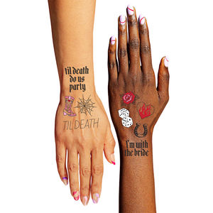 Stiker tato sementara DIY kustom kertas Transfer tato meja cetak bening sementara tahan lama menyala - Product Image 2