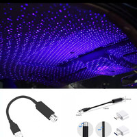 Projecteur LED d'ambiance ciel étoilé pour toit de voiture, laser stellaire, USB, décoration automobile, éclairage galaxie pour la maison et la nuit