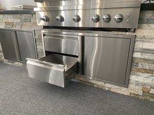 Combinación de cajón de puerta de Isla de barbacoa de cocina exterior de acero inoxidable - Product Image 5