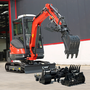 2.5 Ton All-Terrain <b>Mini</b> Excavator With Large Capacity Bucket Cabin and Bagger Engine Free Packaging Yanmar Engine Excavator - Product Image 5