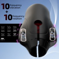 Copa de Masturbación Eléctrica con Lengua Giratoria, Ejercitador de Pene, Juguetes Sexuales Masculinos, Vibración Automática, Masturbador Masculino