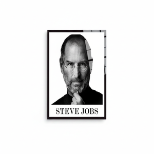 Impression sur toile Portrait de Steve Jobs : Art décoratif moderne pour le bureau, ART EN VERRE TÉMPERÉ - Product Image 2