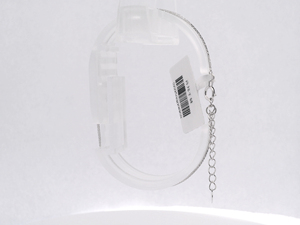 Flexible Square Rope White Pt950 Ultra Thin <b>Wristlet</b> with Smooth Braids Minimalist All Gender Daily Commute Gift Platinum Wrist - Product Image 6