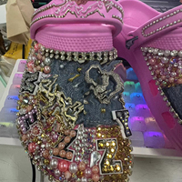 Chaussures personnalisées avec logo de marque, strass, cristaux, diamants, breloques de luxe DIY, design personnalisé, chaussures brillantes