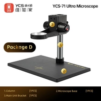 YCS 71 Ultra Trinocular Microscope Head 0.67X-45X Zoom for Phone Electronic Soldering Repair Microscope