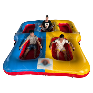 Bateau gonflable AirFunPro en PVC pour sports nautiques, capacité 100-500 kg, 3,8x2,4 m, 5-10 passagers - Product Image 2