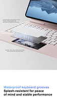Aluminum Alloy Magic Keyboard for iPad Pro(2024)13" (M4) Pro(2025)13" (M5) RGB BT Wireless USB-C Full Size OEM ODM Wholesale