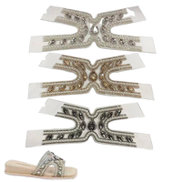 Clips de chaussures décoratifs multi-éléments en TPU pour sandales et pantoufles de travail pour femmes, avec strass et perles pour la tige de la chaussure