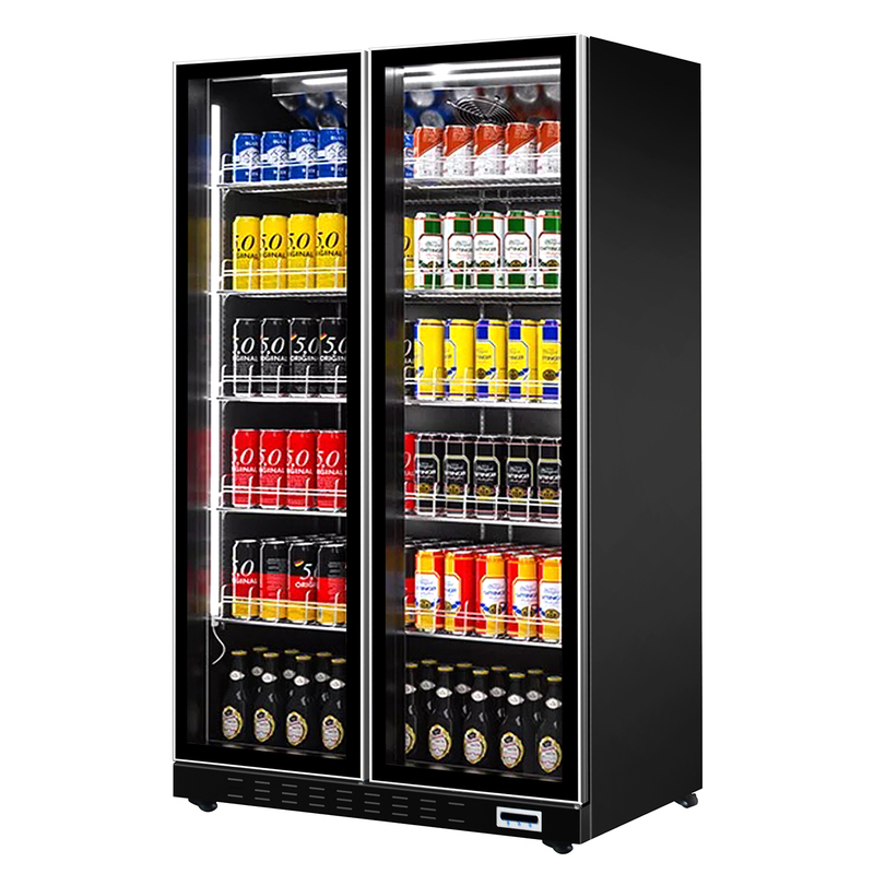 Commercial Electric Double Glass Door Frost