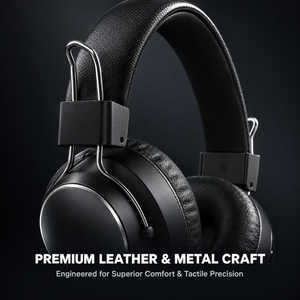 Auriculares inalámbricos con diferentes opciones de color, Bluetooth V5.4 EDR, Hi-Fi, controlador dinámico, almohadillas de cuero. - Product Image 5