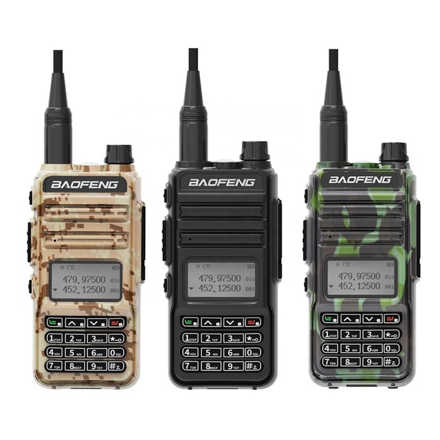 For BFRD-K5 Six Band Handheld Two Way 5W Analog Amateur Radio 999 Channels 1000-1500mAh Battery VHF UHF IPX-1 English Talkie