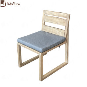 High-End <span class=keywords><strong>Outdoor</strong></span> Restaurant Meubelen Hotel Villa Teak Frame Buiten Stof 8 Tot 10 Persoons Terras Eettafel En Stoel Set - Product Image 5