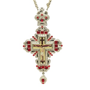 Venta de la fábrica Christian Multi-capa de diamantes de plata de aleación de Gran Collar Arzobispo cruz Pectoral para la Ceremonia - Product Image 1