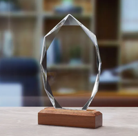 Plaque de récompense Aoxin durable et économique, trophée gravé au laser, en verre et cristal vierges, technique d'impression UV pour graphiques